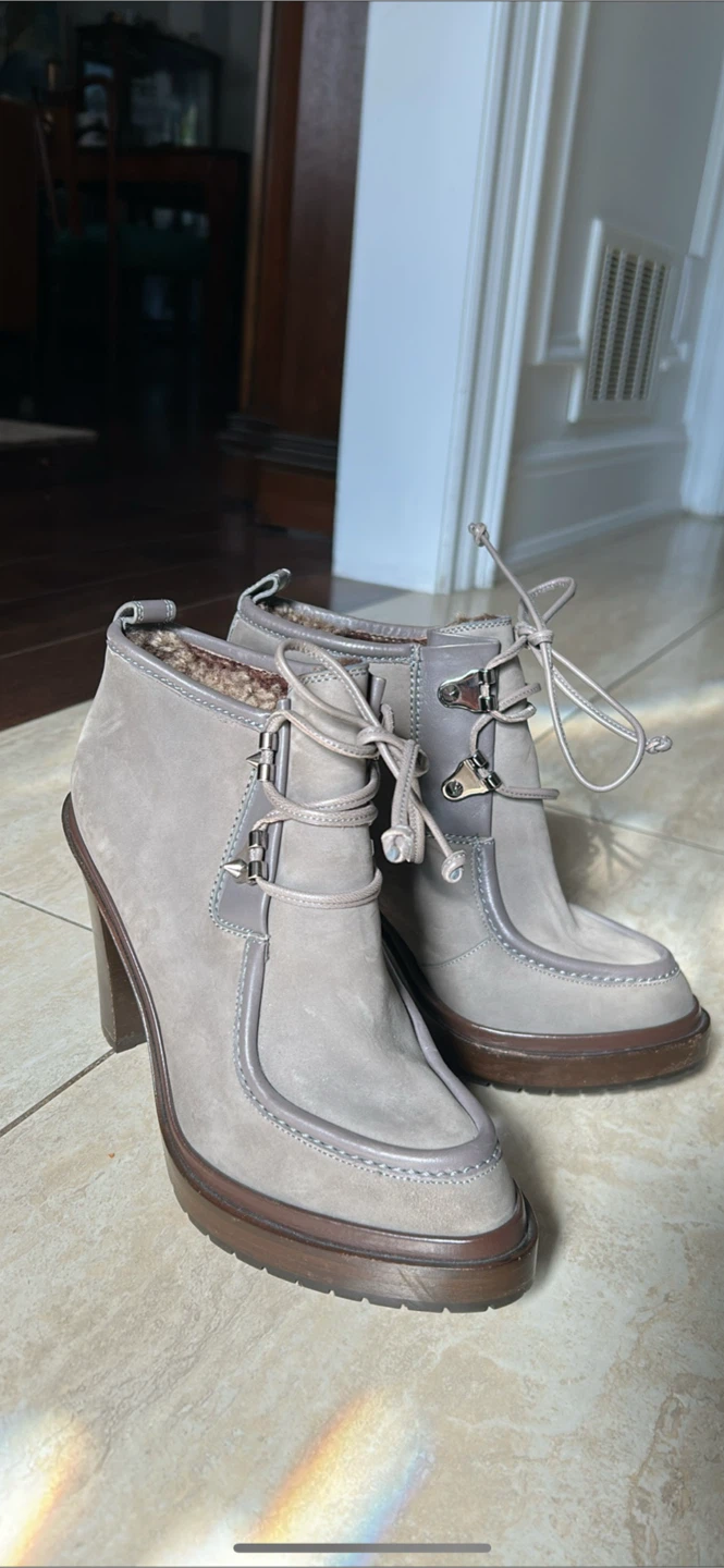 Sergio Rossi Grey Ankle Boots - photo 3