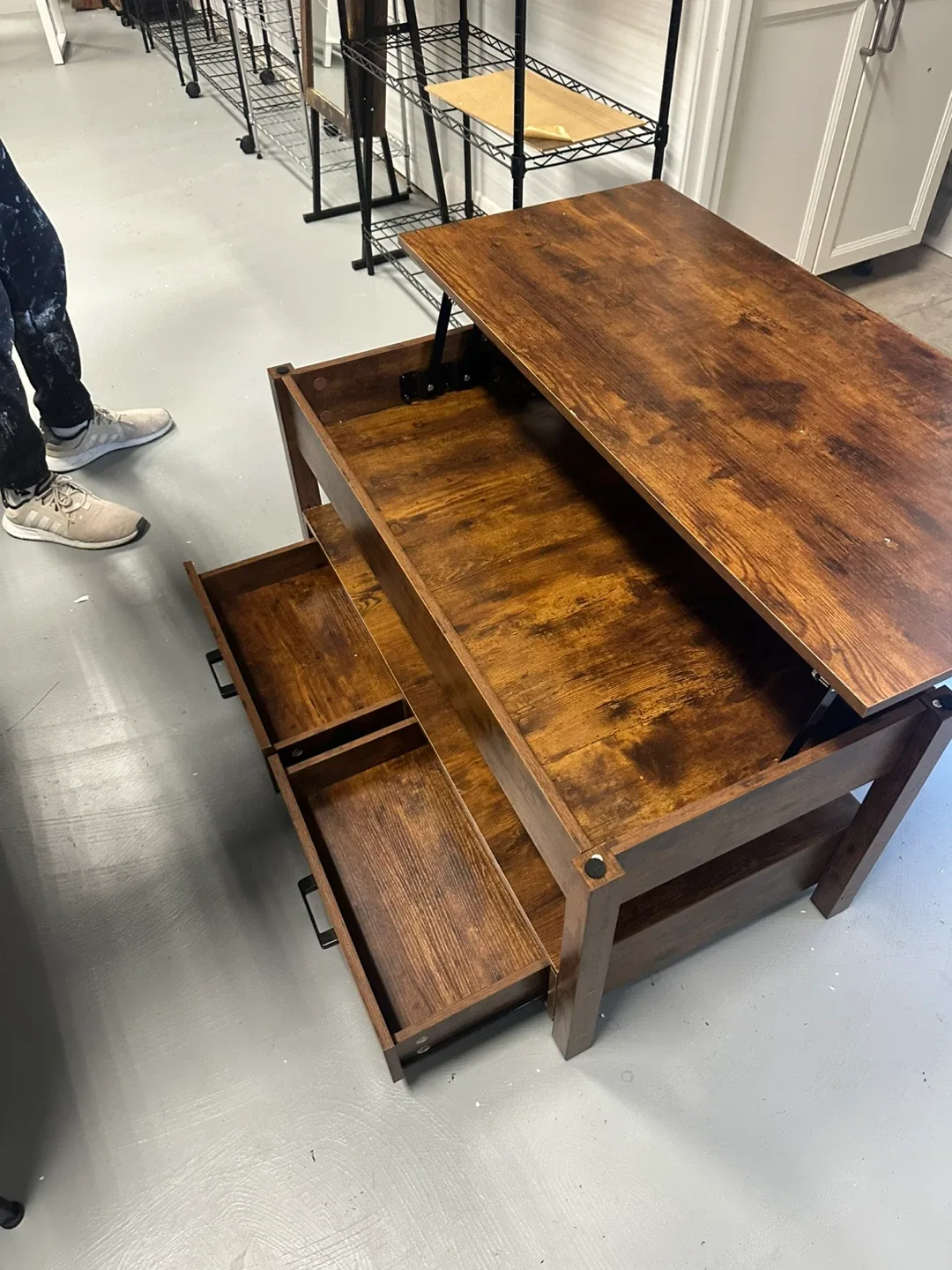 Lift Top Coffee Table with Hidden Storage image indicator(2)