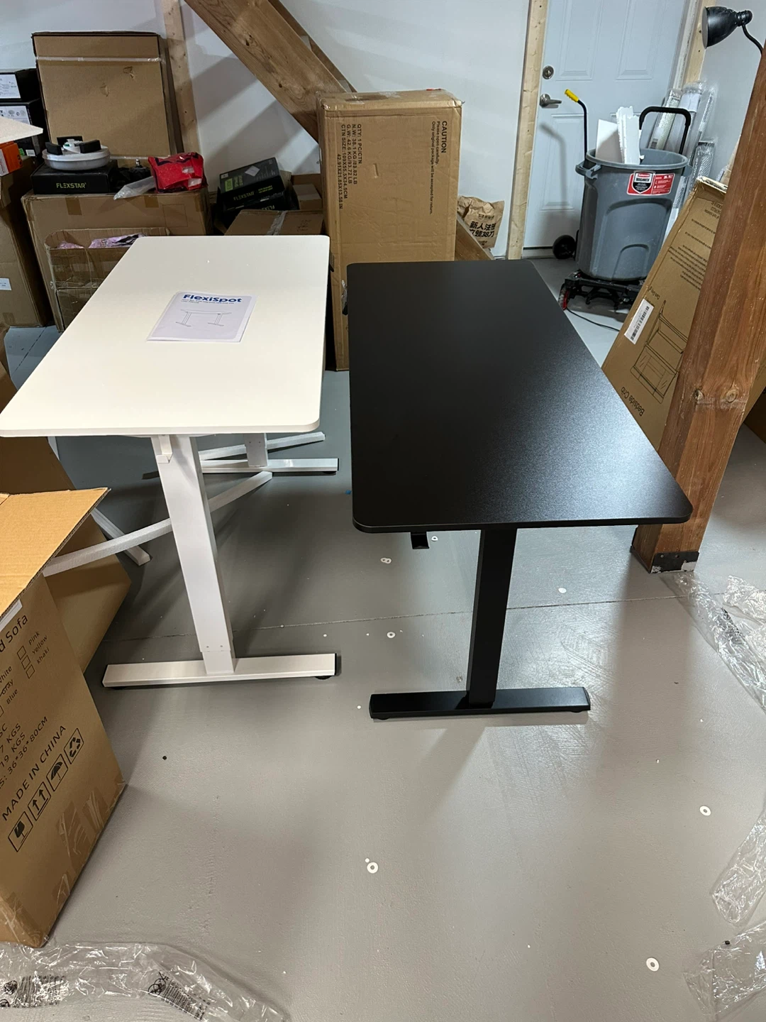 Flexispot Standing Desk - White, 48"