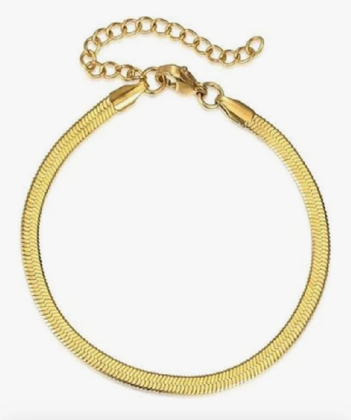 Gold tone Herringbone Bracelet