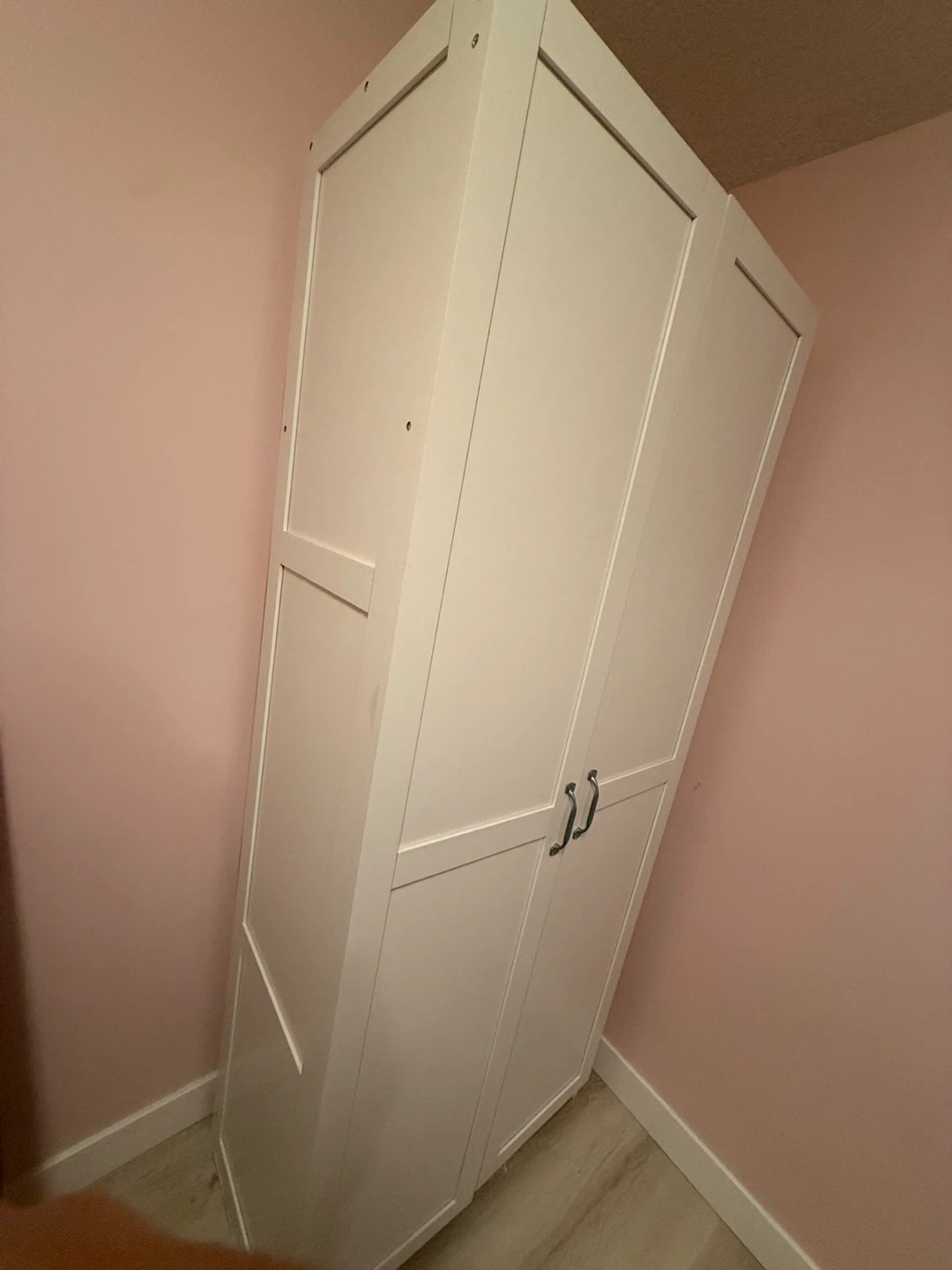 White Wardrobe Cabinet - photo 2
