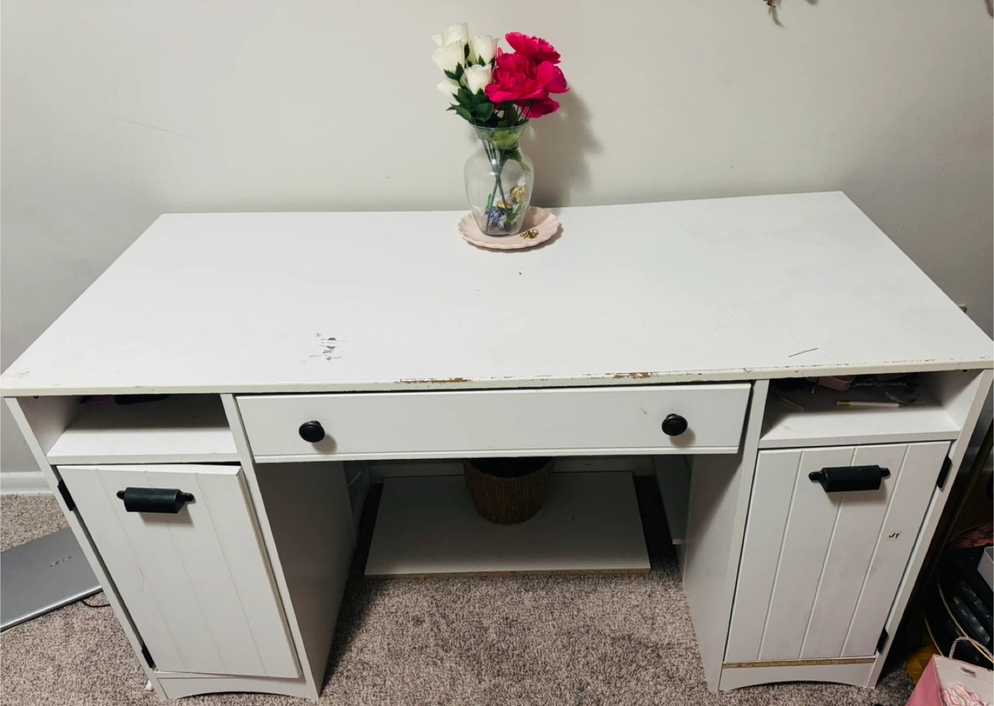 White Home Office Desk