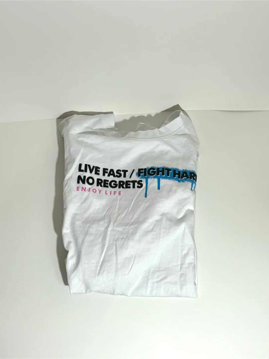 White Graphic T-Shirt - Live Fast image indicator(3)