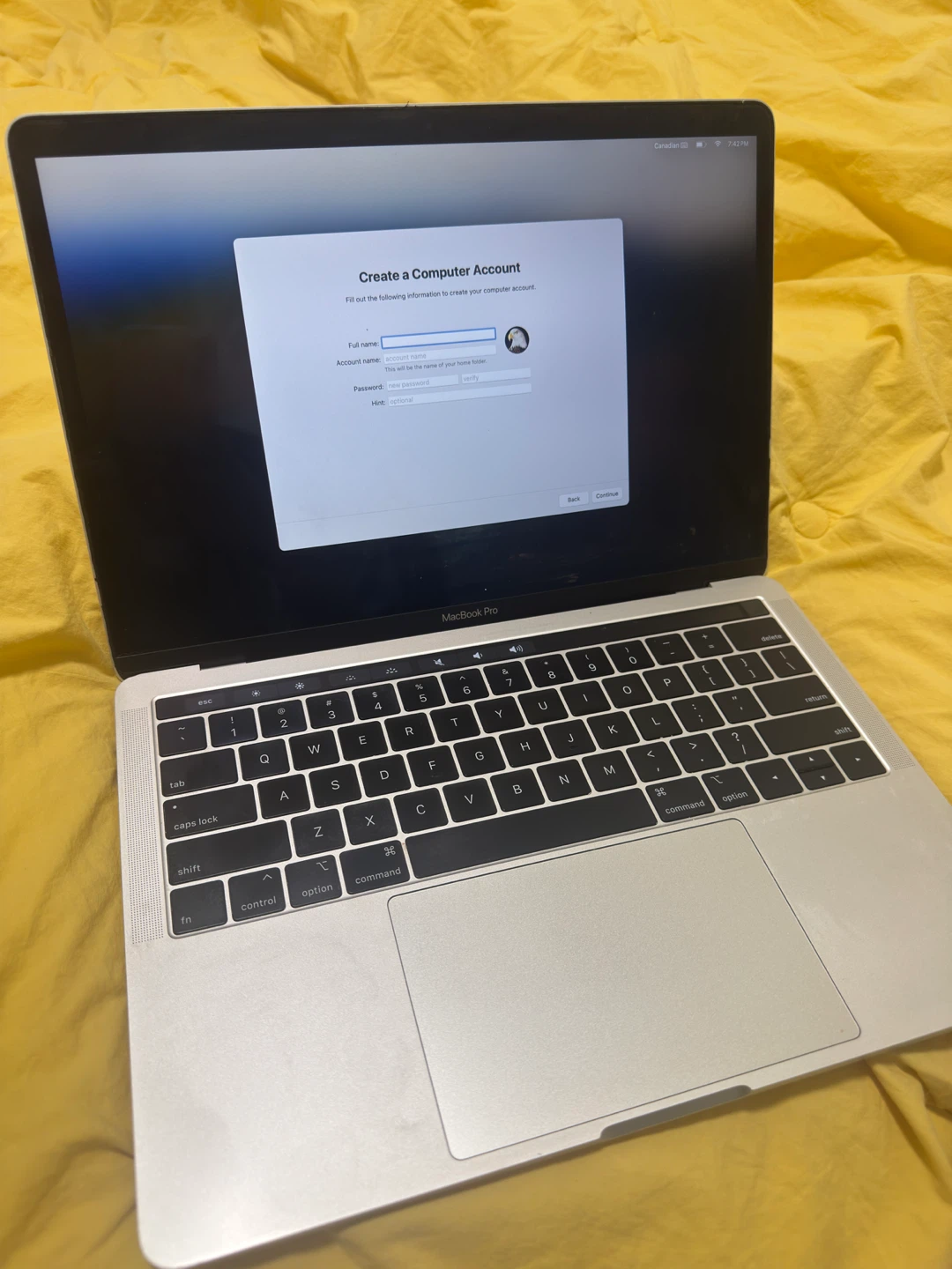 MacBook Pro 2019  with touchbar!