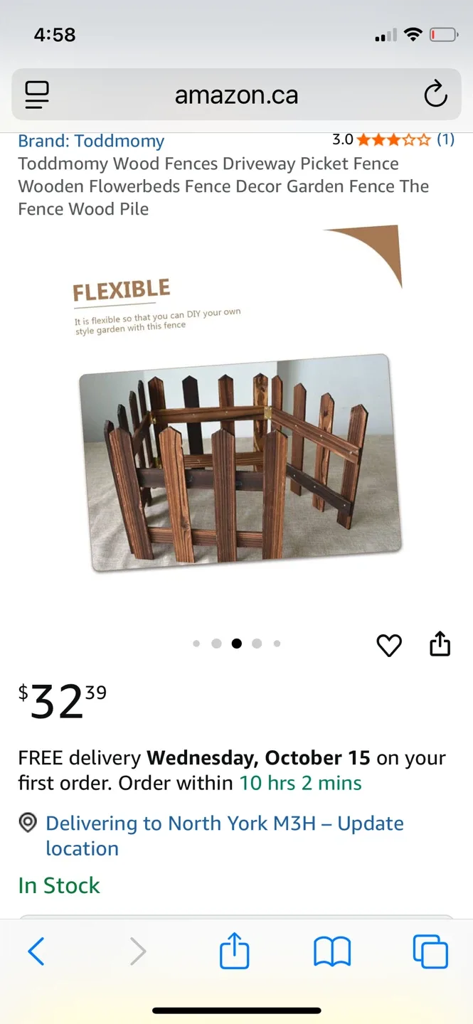 Toddmomy Wood Fence - Garden Decor image indicator(4)