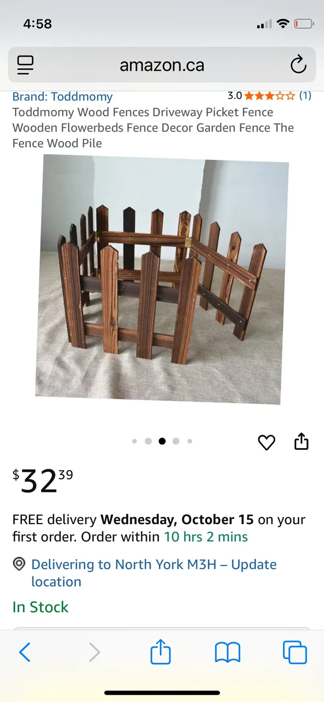 Toddmomy Wood Fence - Garden Decor image indicator(3)