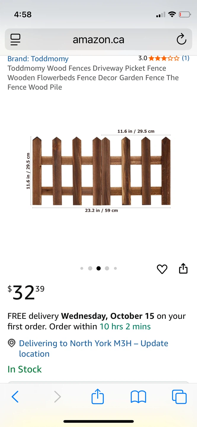 Toddmomy Wood Fence - Garden Decor - photo 2