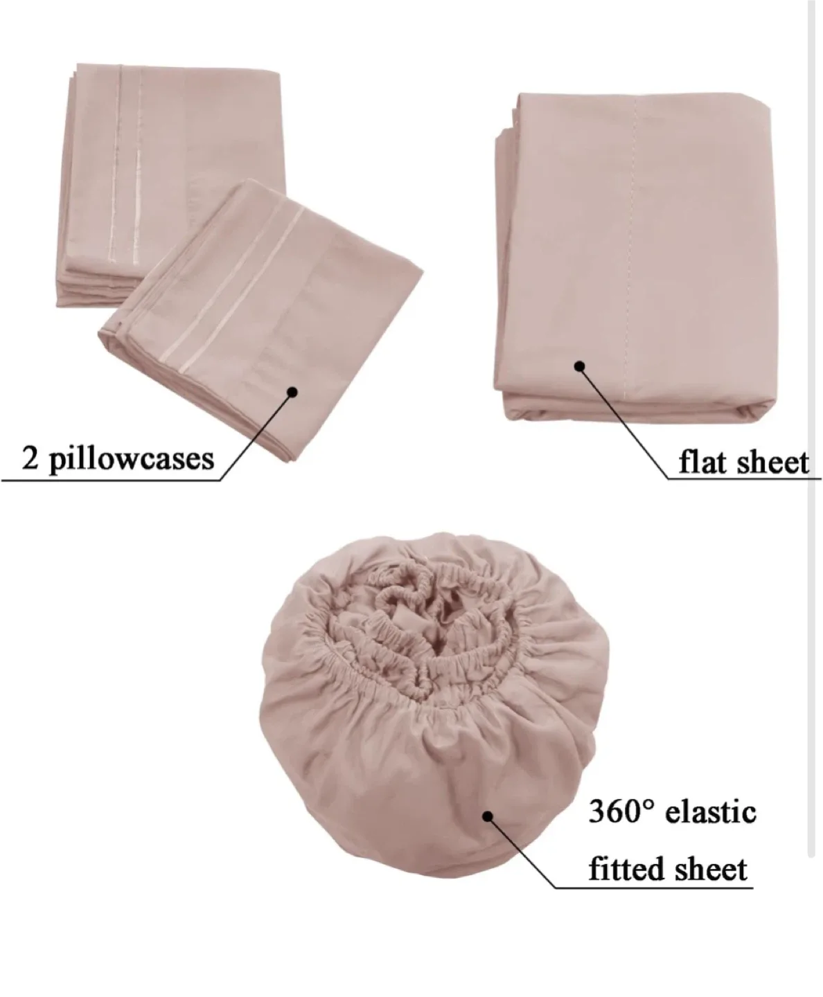 Brand new super soft 1800 Thread Count Sheet Set image indicator(4)