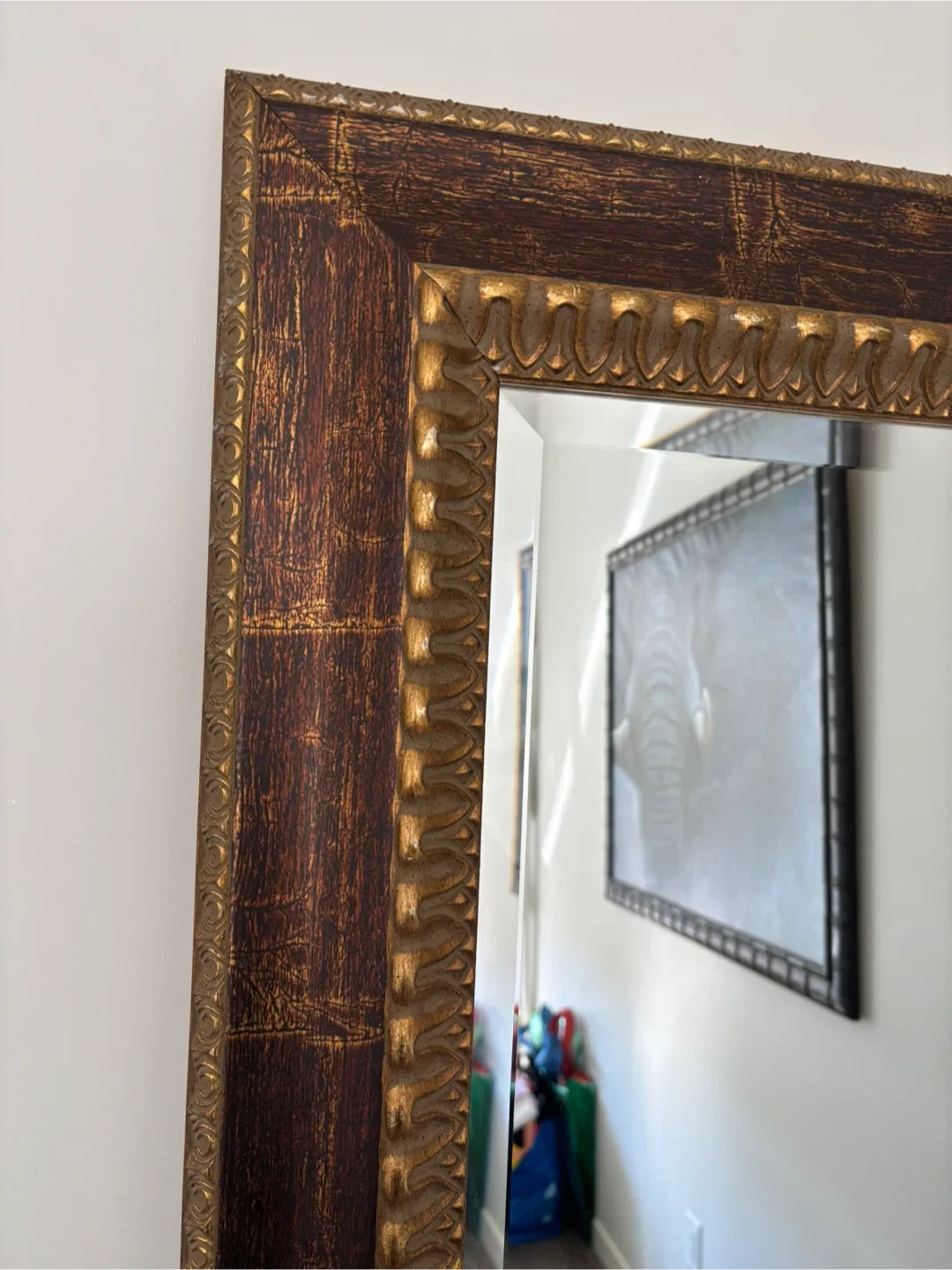 Large Ornate Framed Mirror image indicator(2)