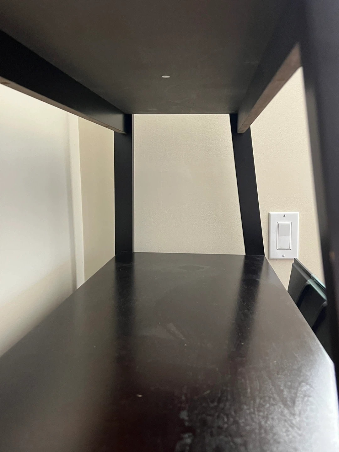Black Ladder Shelf with TV Stand - photo 3