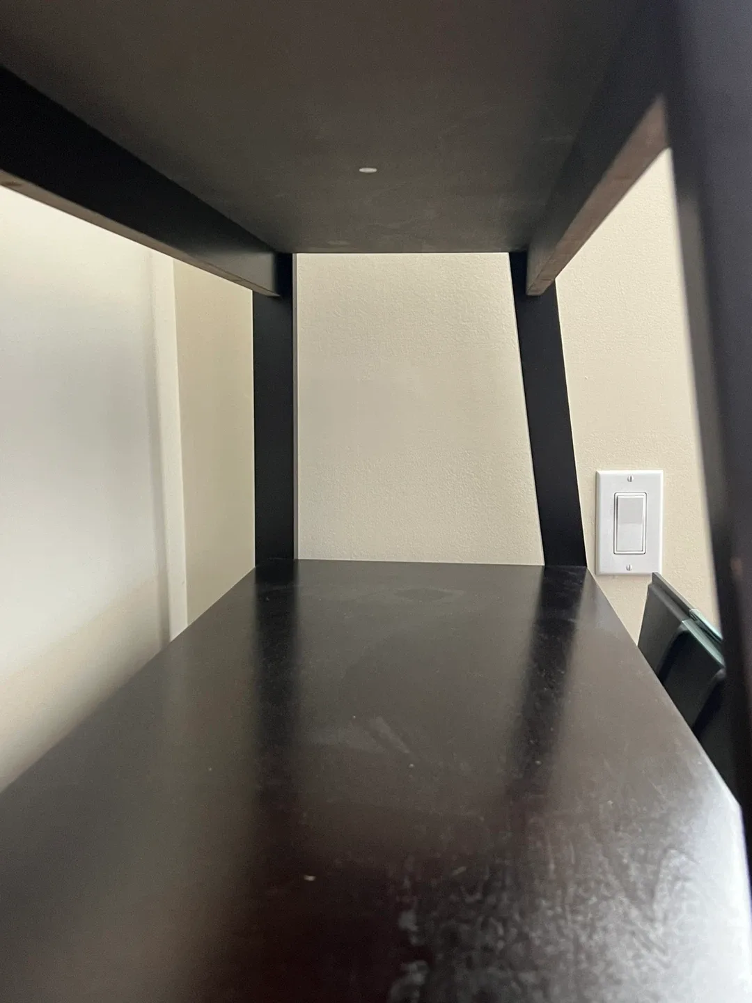 Black Ladder Shelf with TV Stand image indicator(3)