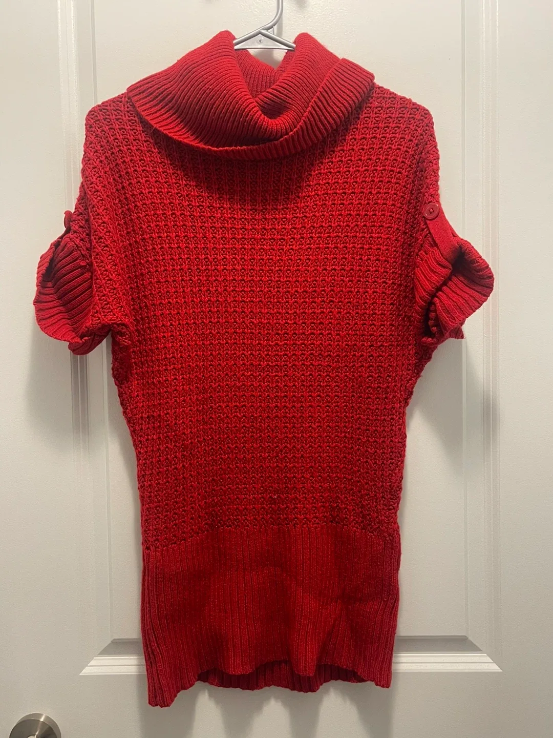 Short sleeve, knitted turtleneck thumbnail