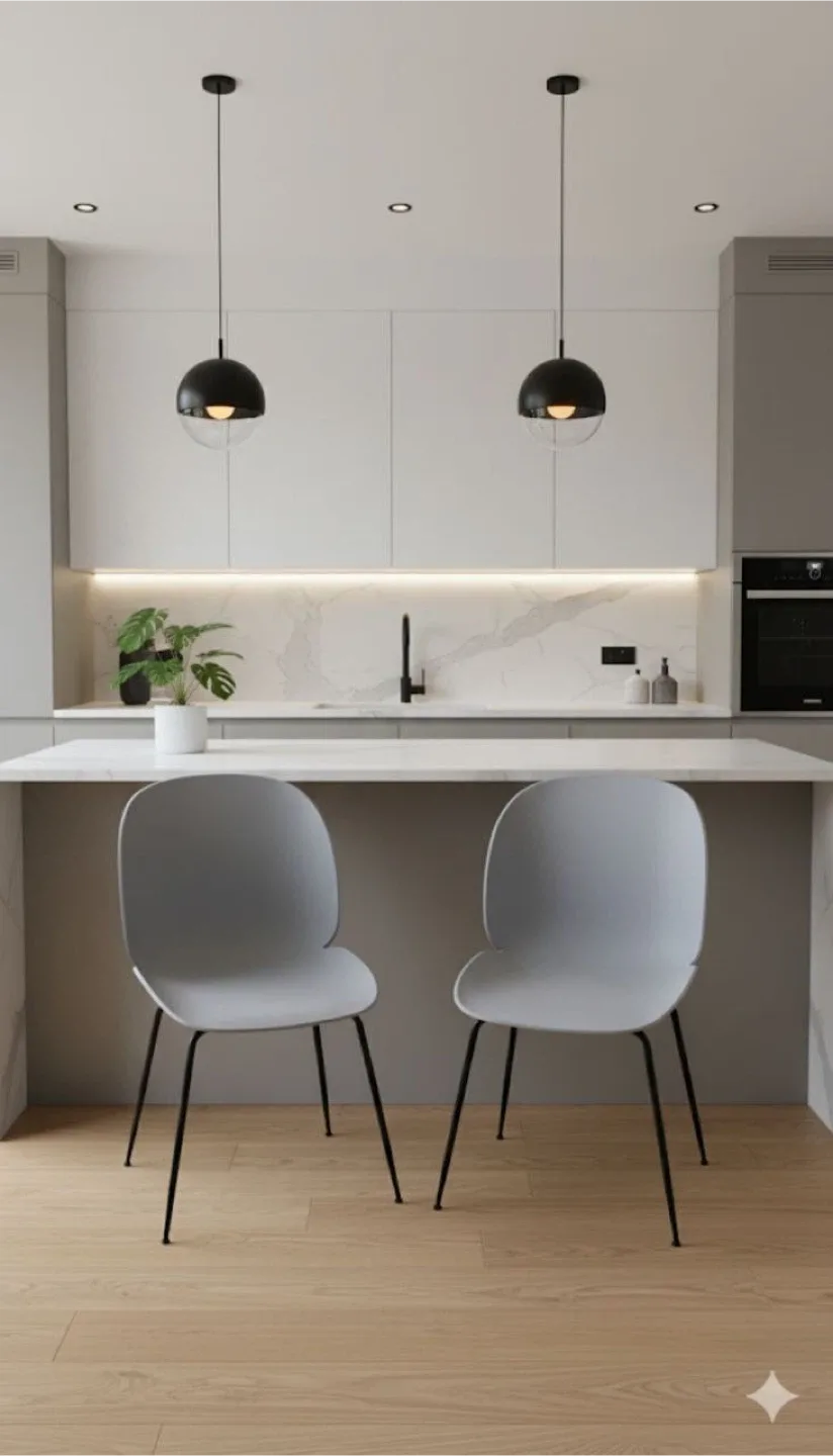 Modern Grey Dining Chairs - Set of 2 thumbnail