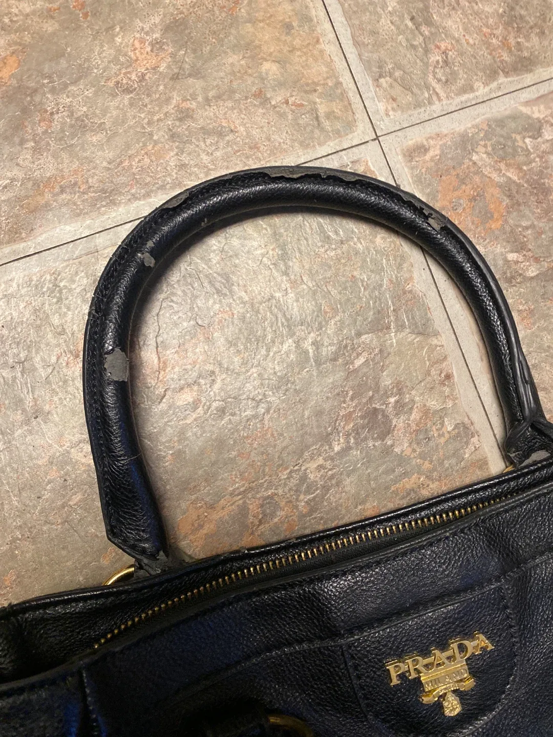 Prada Black Leather Handbag image indicator(2)