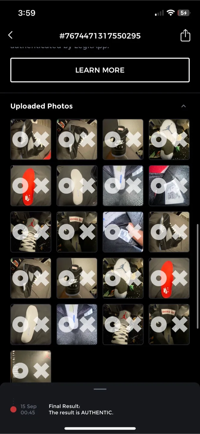 Nike Air Jordan 5 Retro Black/Metallic US 10.5 image indicator(2)