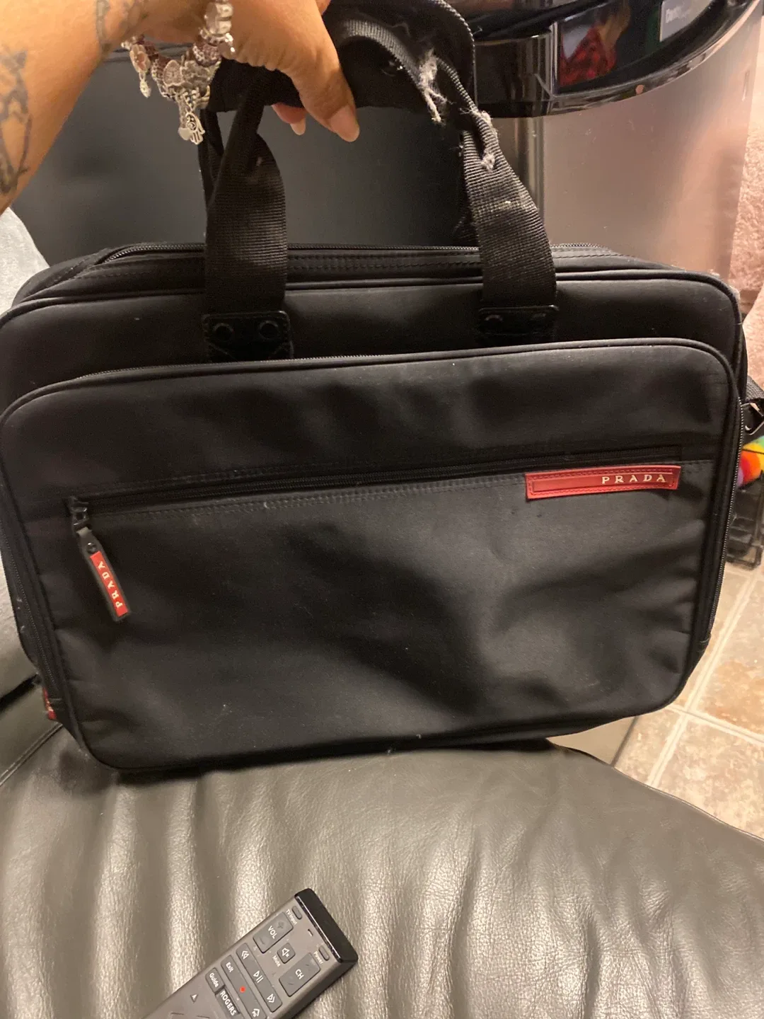 Prada Black Briefcase image indicator(2)