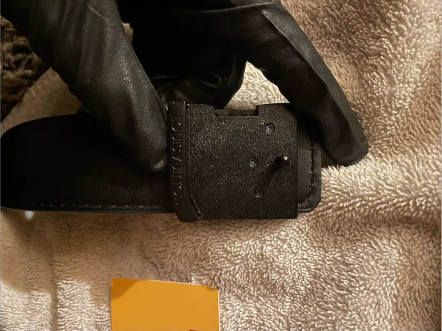 Louis Vuitton Black Belt Size 110 image indicator(5)