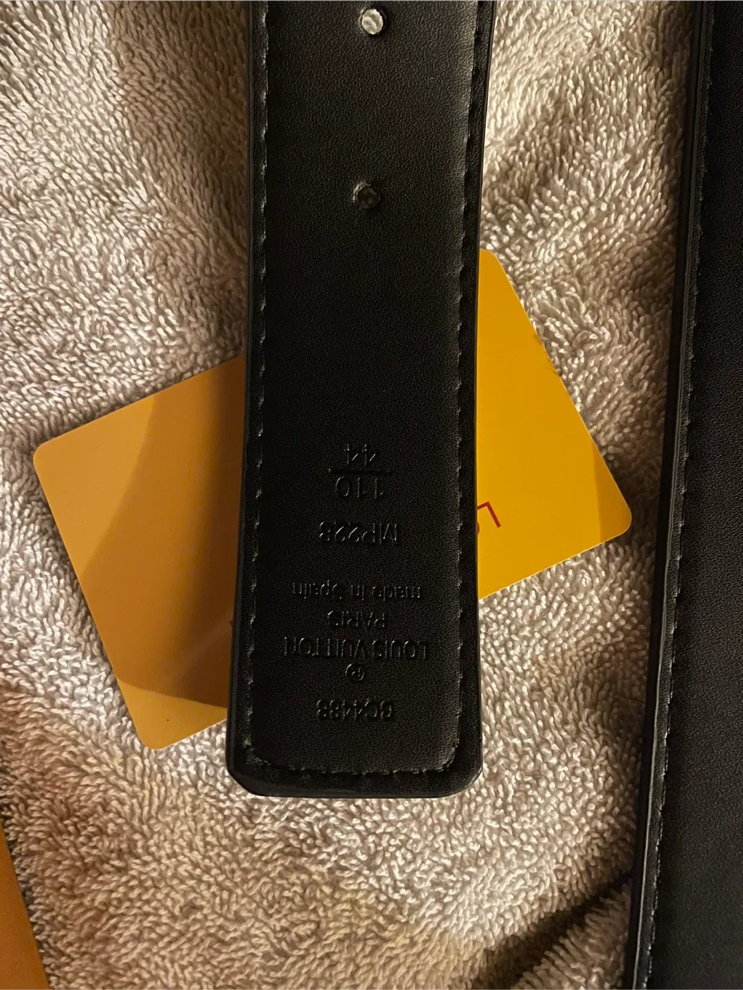 Louis Vuitton Black Belt Size 110 image indicator(3)