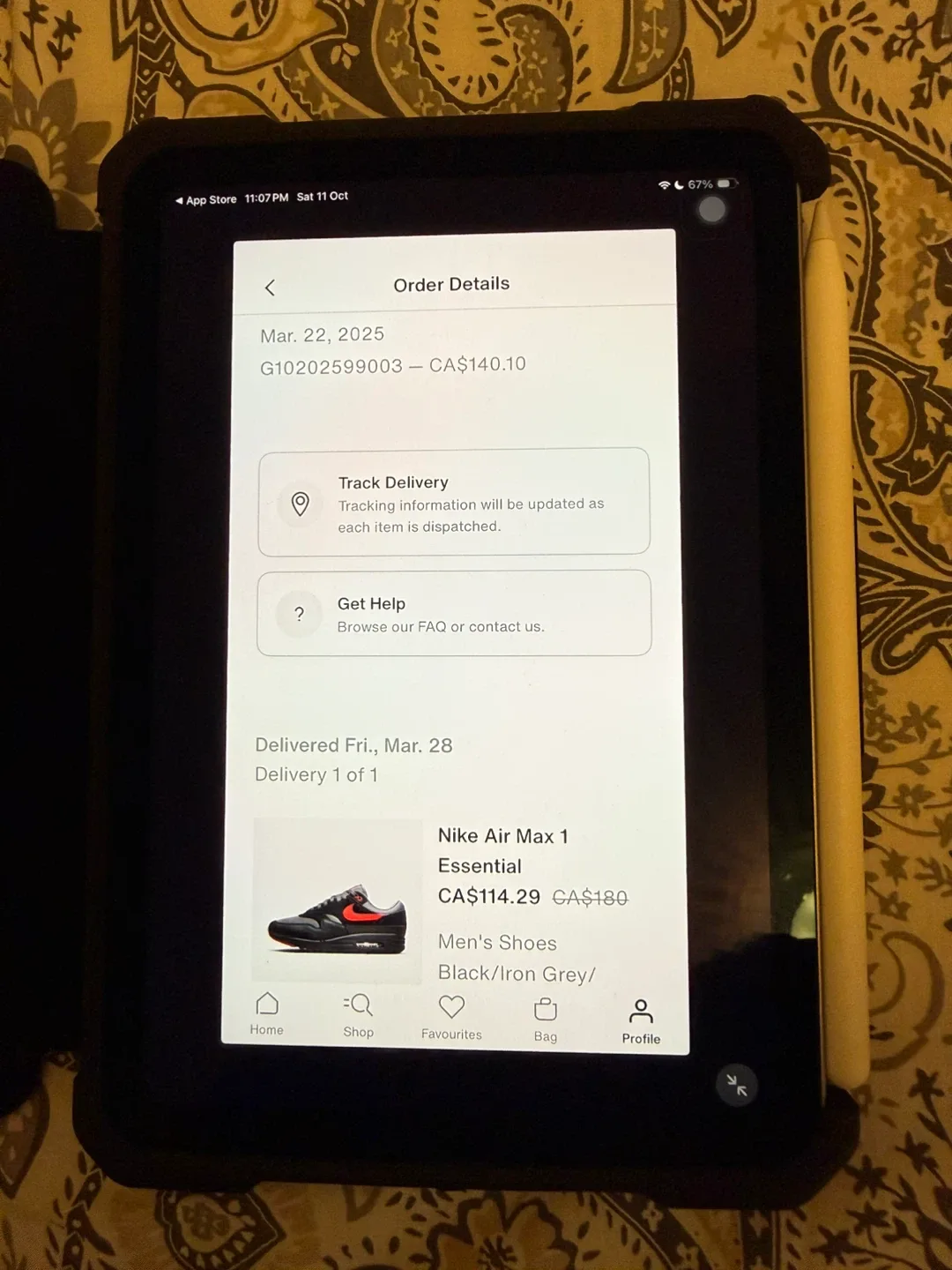 Nike Air Max 1 Essential Black/Red US 10.5 image indicator(8)