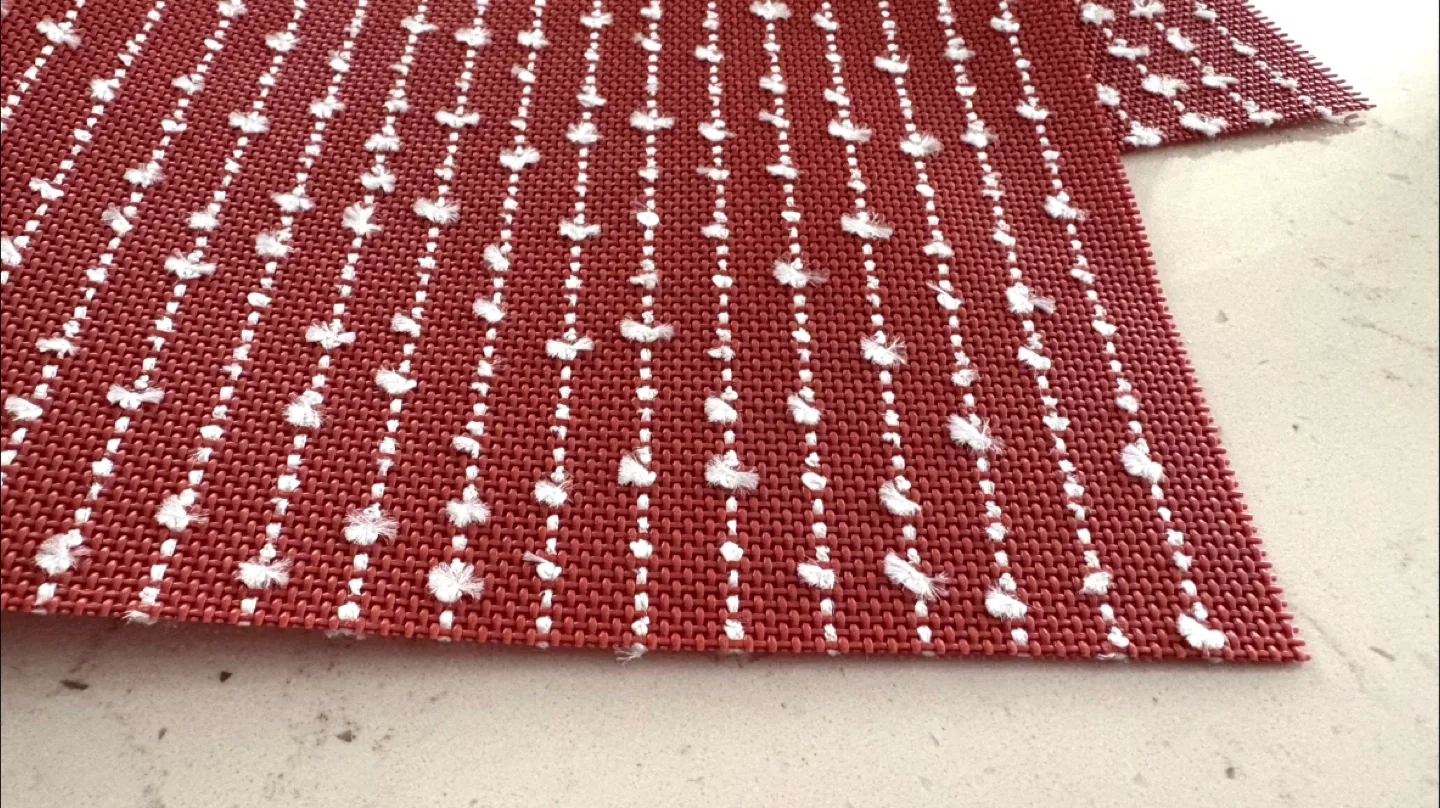 Set of 2 Placemats - Red and Grey - 4 Pieces image indicator(4)