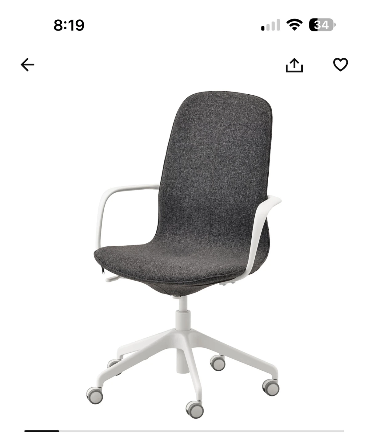 Ikea Flintan Grey Office Chair - photo 5