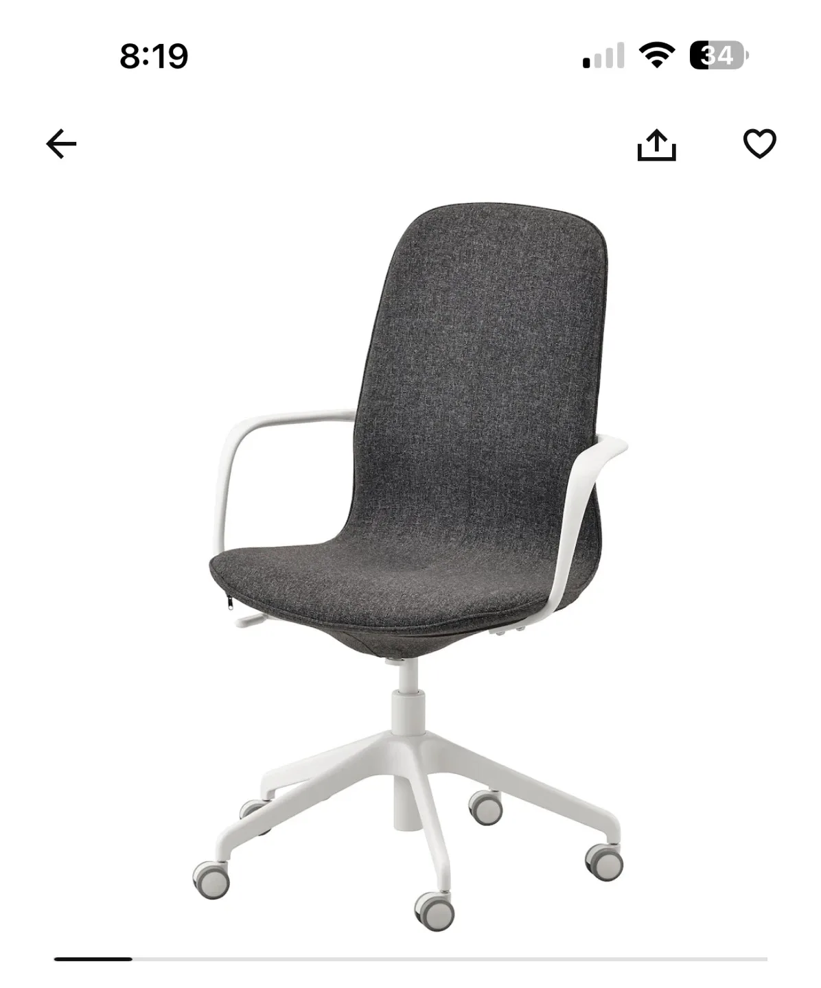 Ikea Flintan Grey Office Chair image indicator(5)