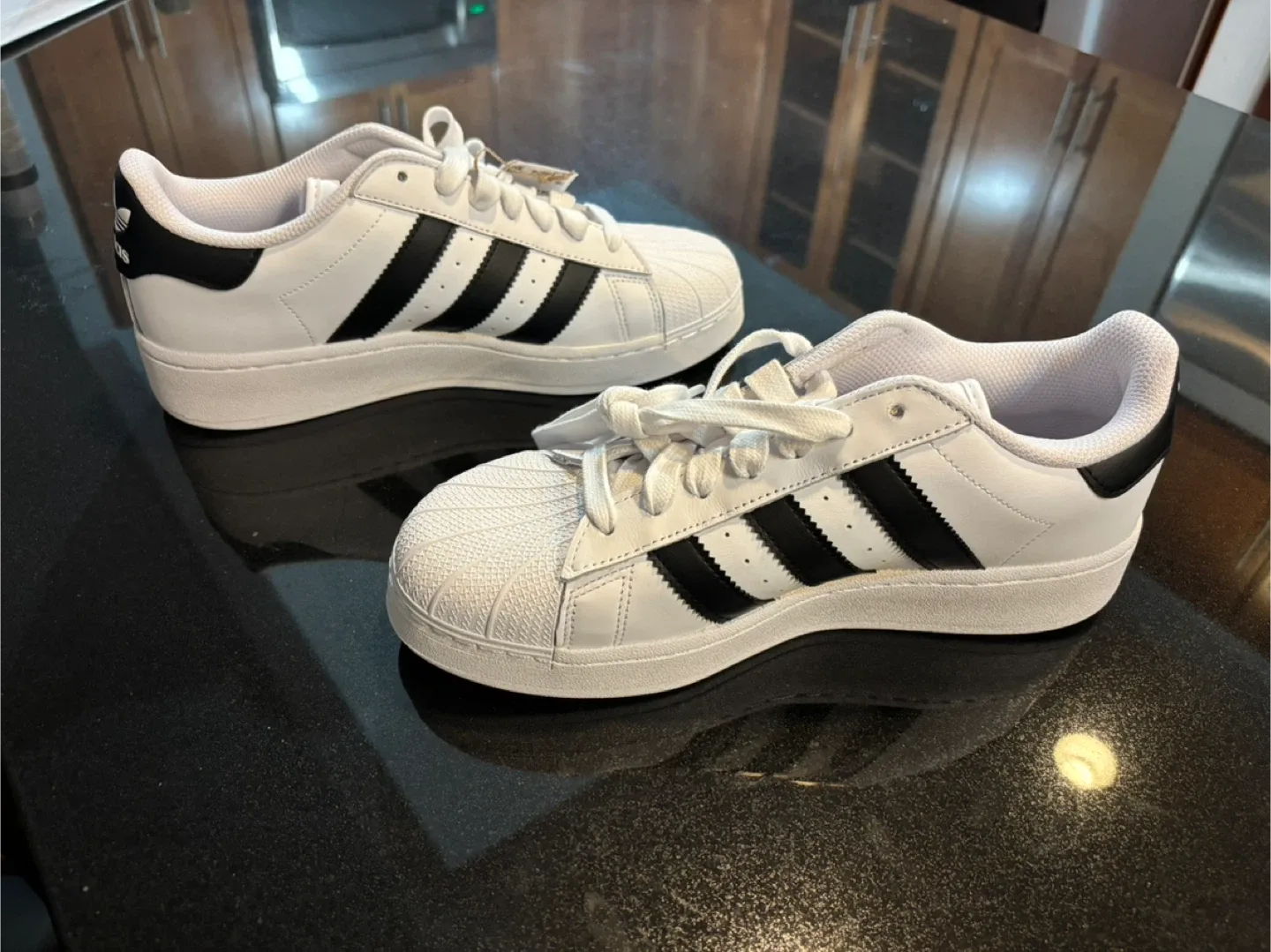 Adidas Superstar XLG White/Black Sneakers Male US9 image indicator(3)