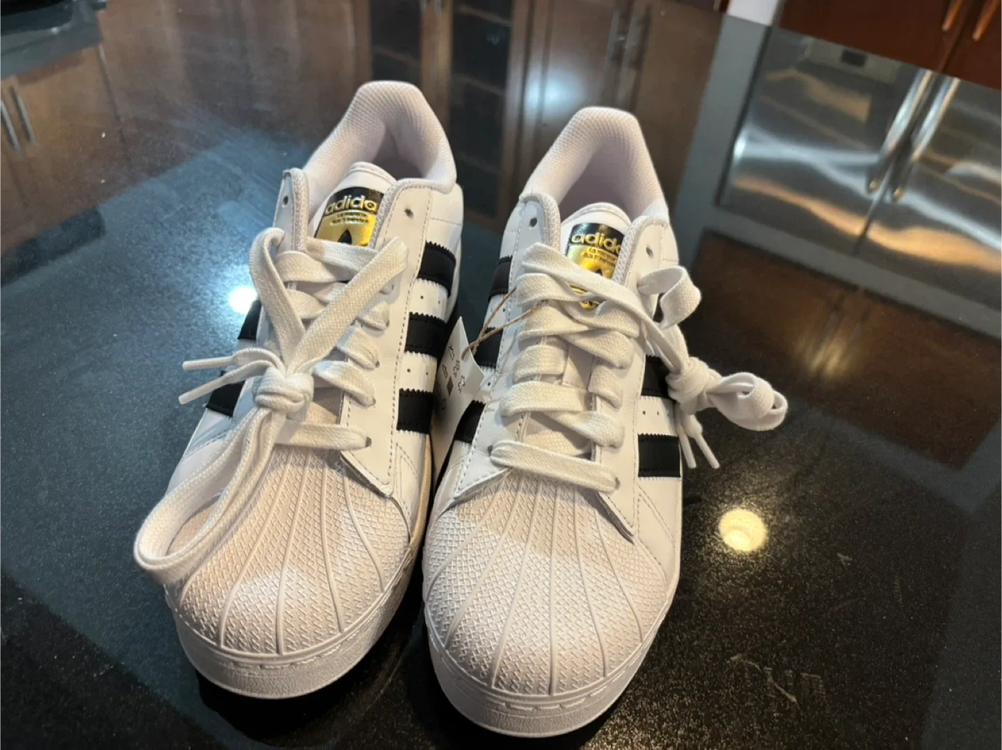 Adidas Superstar XLG White/Black Sneakers Male US9 image indicator(2)