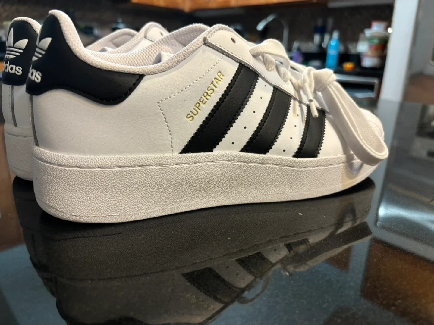 Adidas Superstar XLG White/Black Sneakers Male US9 image indicator(4)