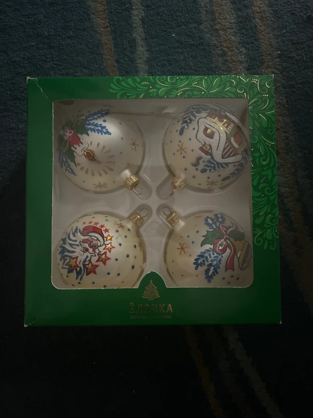 Set of 4 Christmas Ornaments thumbnail