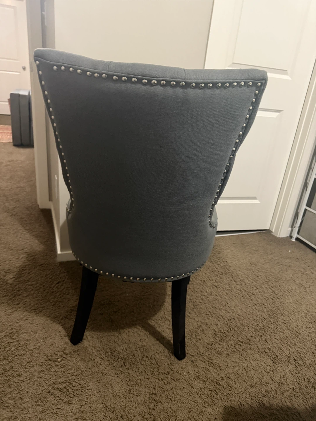 Grey Tufted Dining Chairs - photo 3