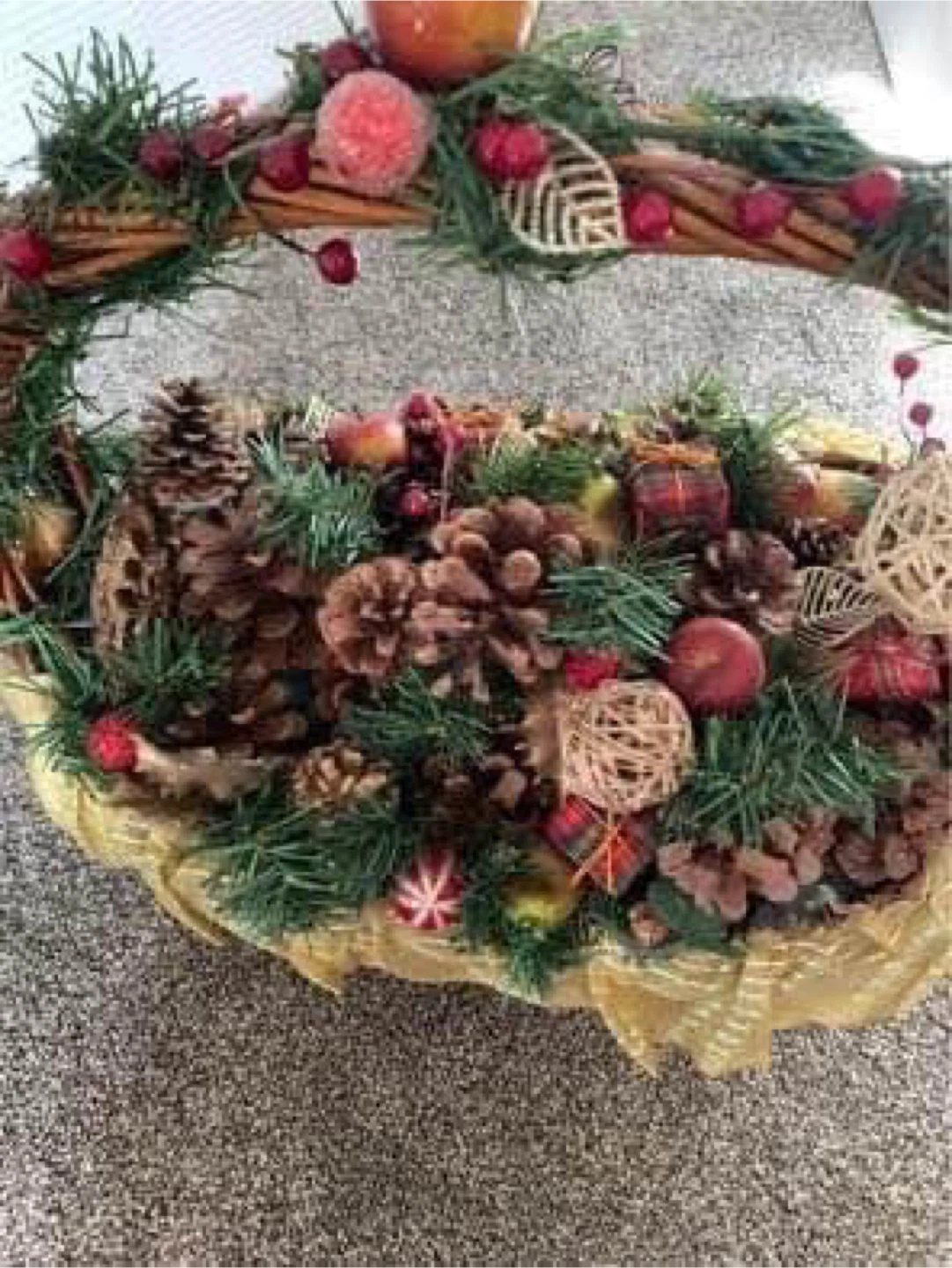 Christmas Pinecone Basket - photo 5