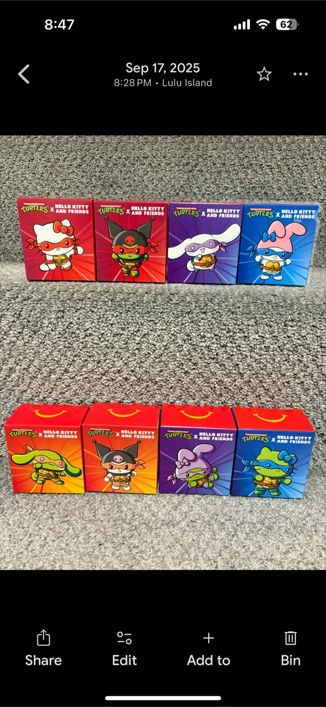 Teenage Mutant Ninja Turtles x Hello Kitty Figures thumbnail