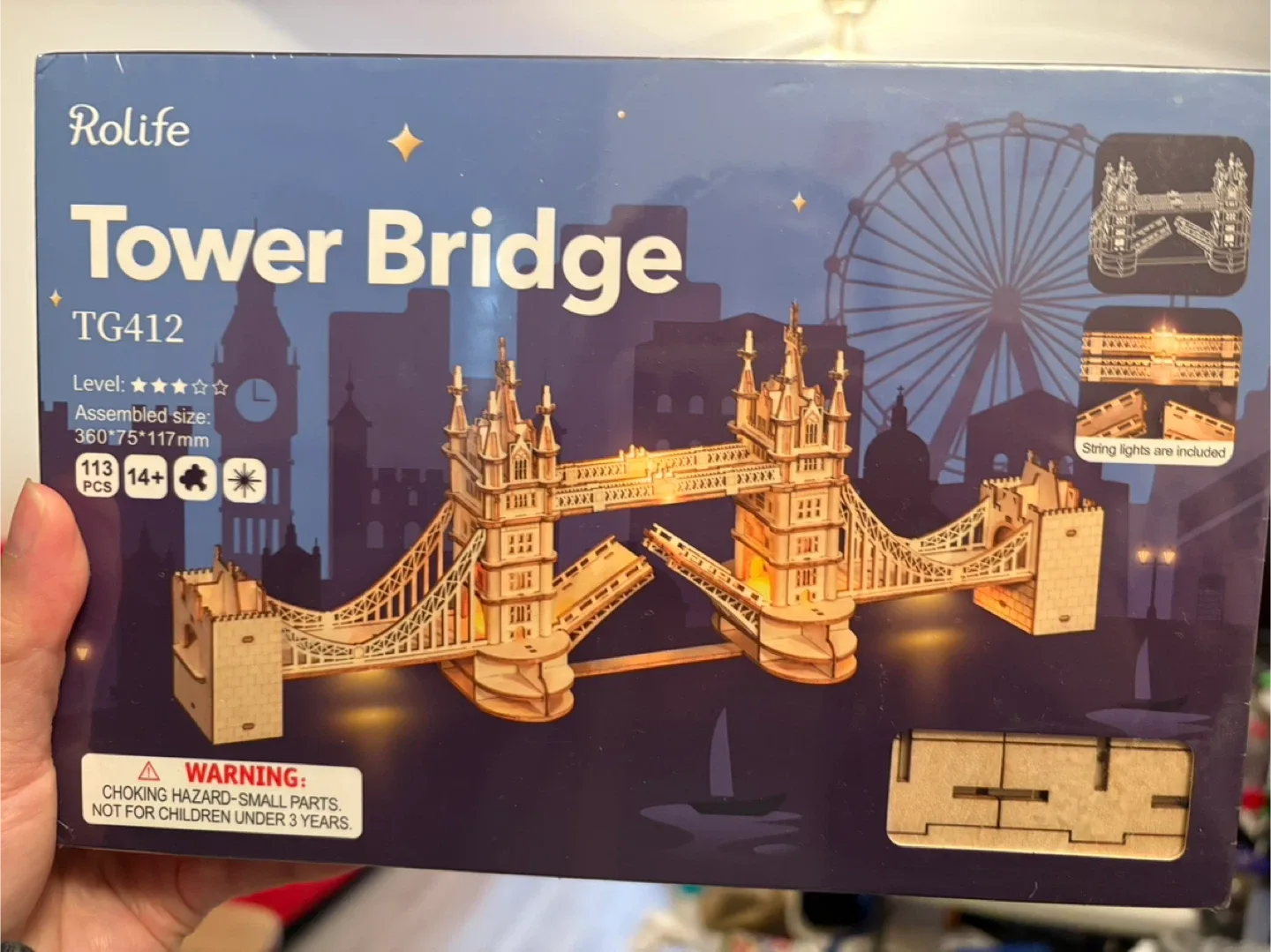 Rolife Tower Bridge TG412 Wooden Puzzle thumbnail
