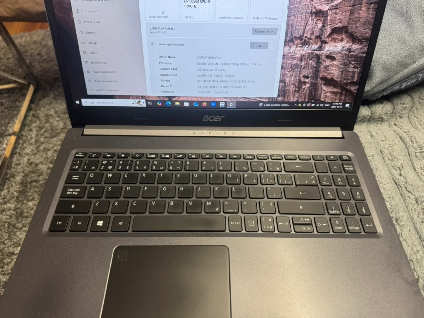 Acer Aspire i3 Laptop 500 GB drive image indicator(5)