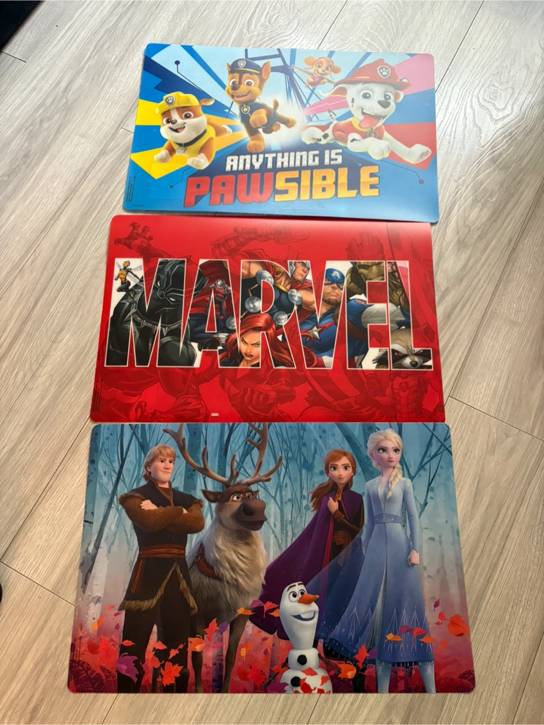 Kids Placemats - Paw Patrol, Marvel, Frozen