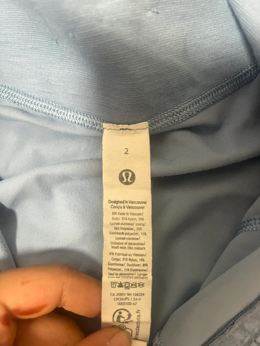 Lululemon Define Jacket Size 2 - Light Blue image indicator(4)