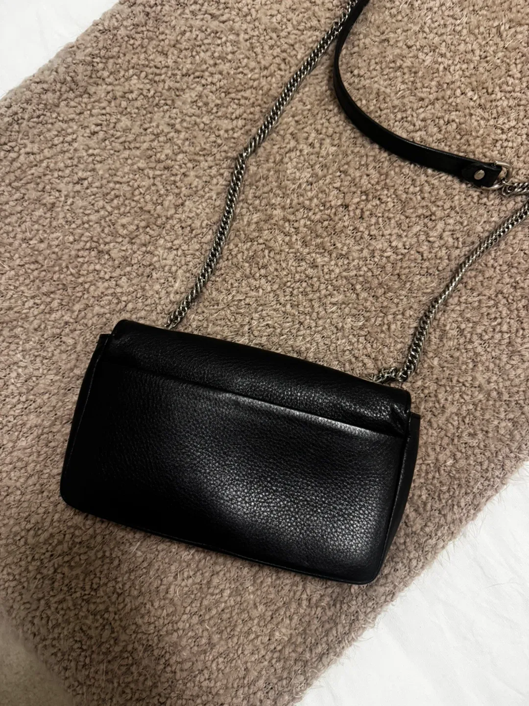 Balenciaga Black Leather Chain Wallet purse image indicator(2)