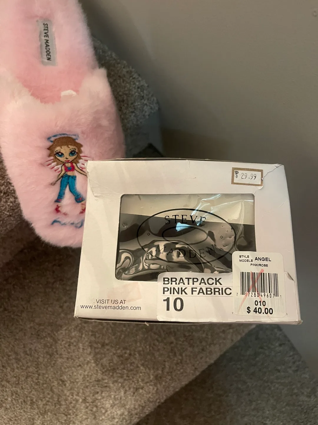 WEEKEND SALE - Steve Madden ANGEL BRATPACK Slippers - Size 10 image indicator(3)