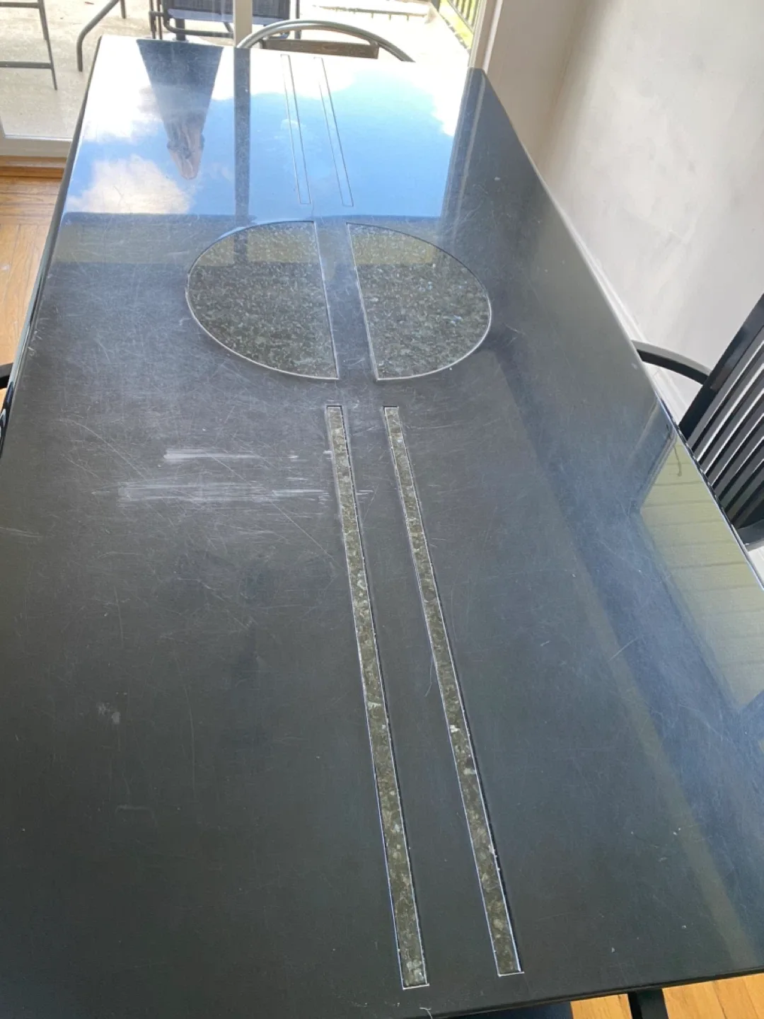 Black Dining Table with Chairs image indicator(3)