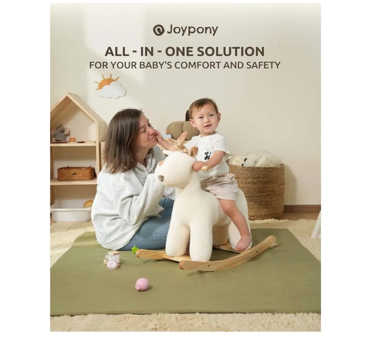 Joypony Vegan Leather Baby Play Mat - Green image indicator(3)