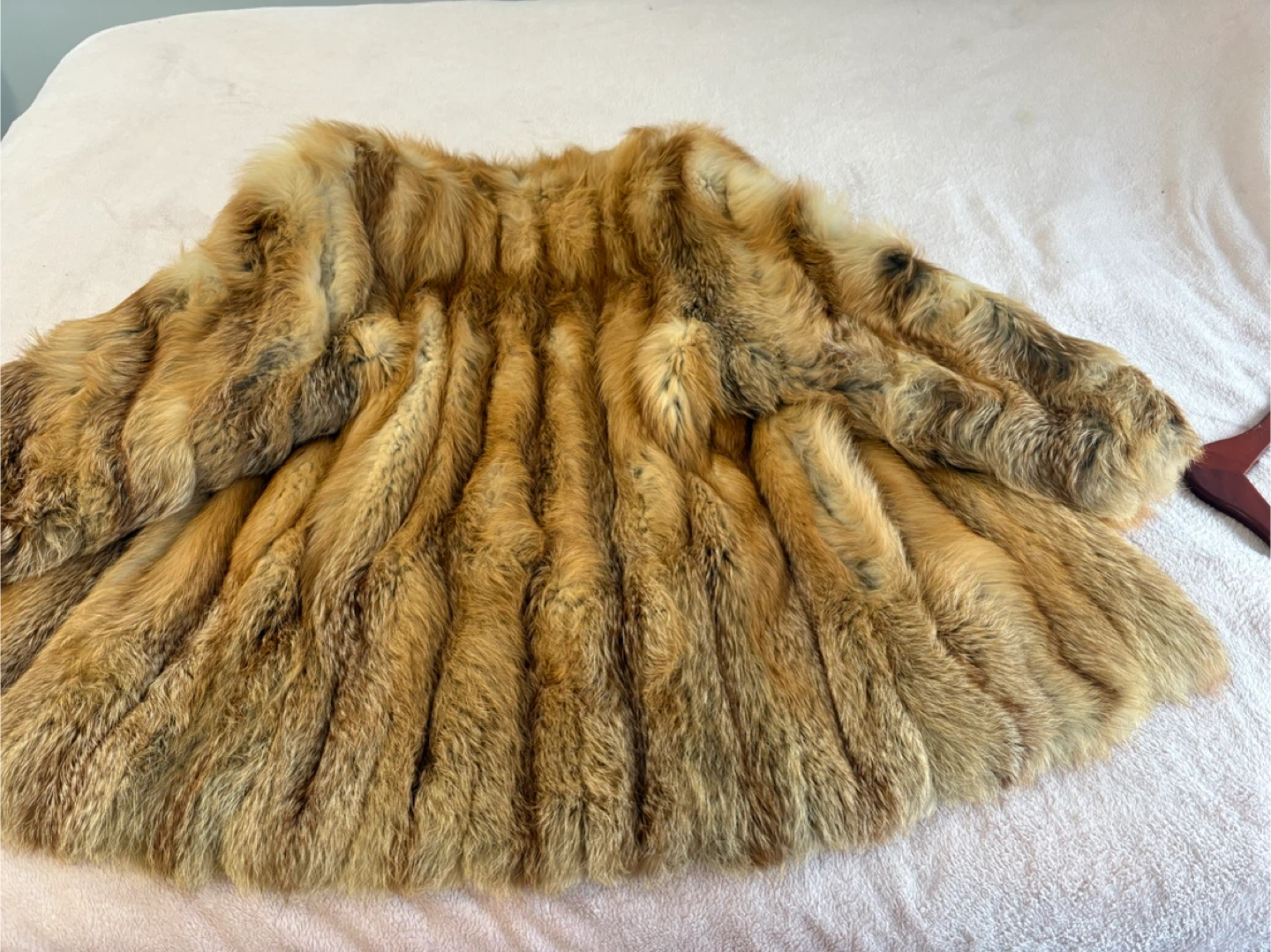 Red fox fur coat - photo 4