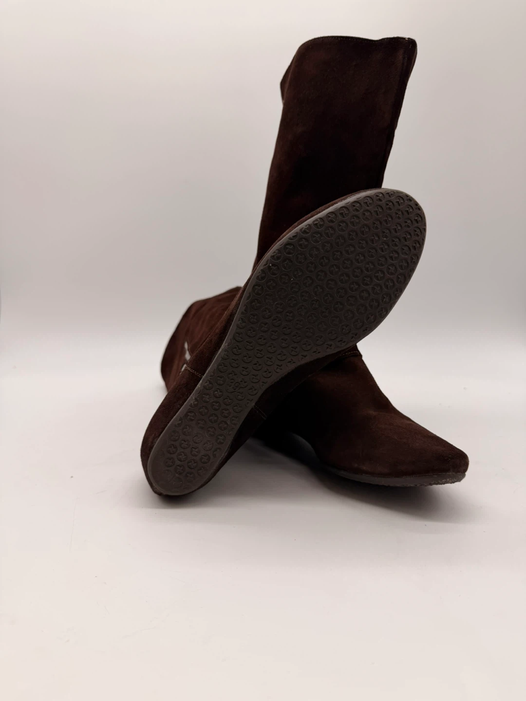 New B2 by Browns Women’s Suede Tall Boots – Dark Brown - photo 4