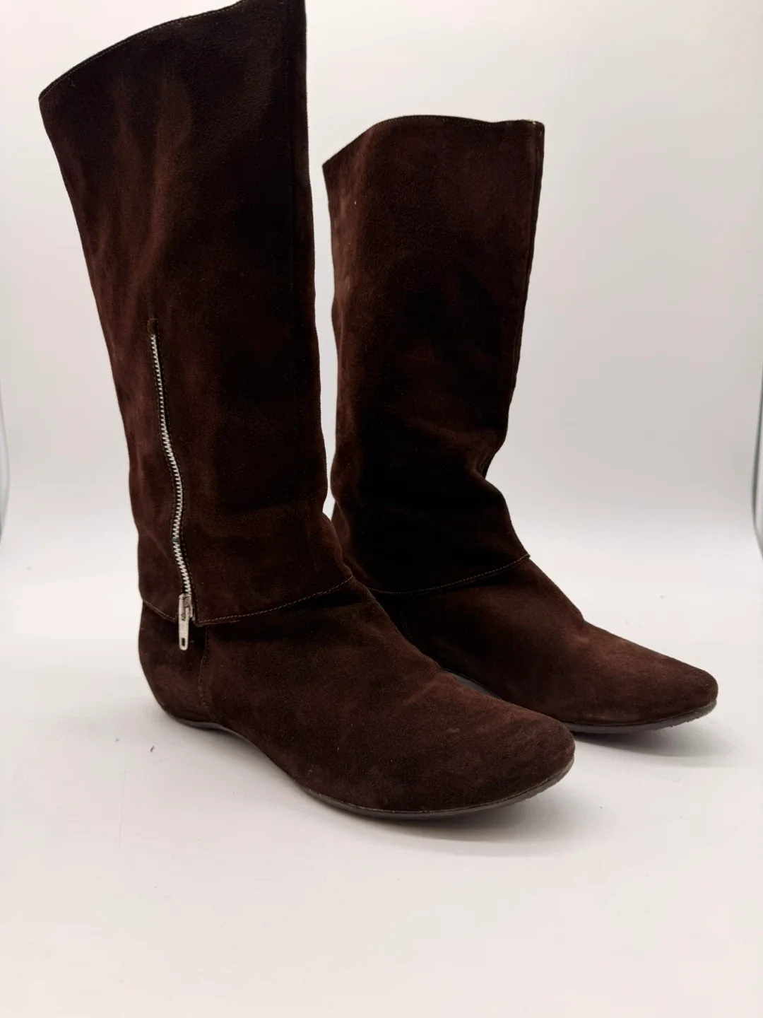 New B2 by Browns Women’s Suede Tall Boots – Dark Brown image indicator(3)