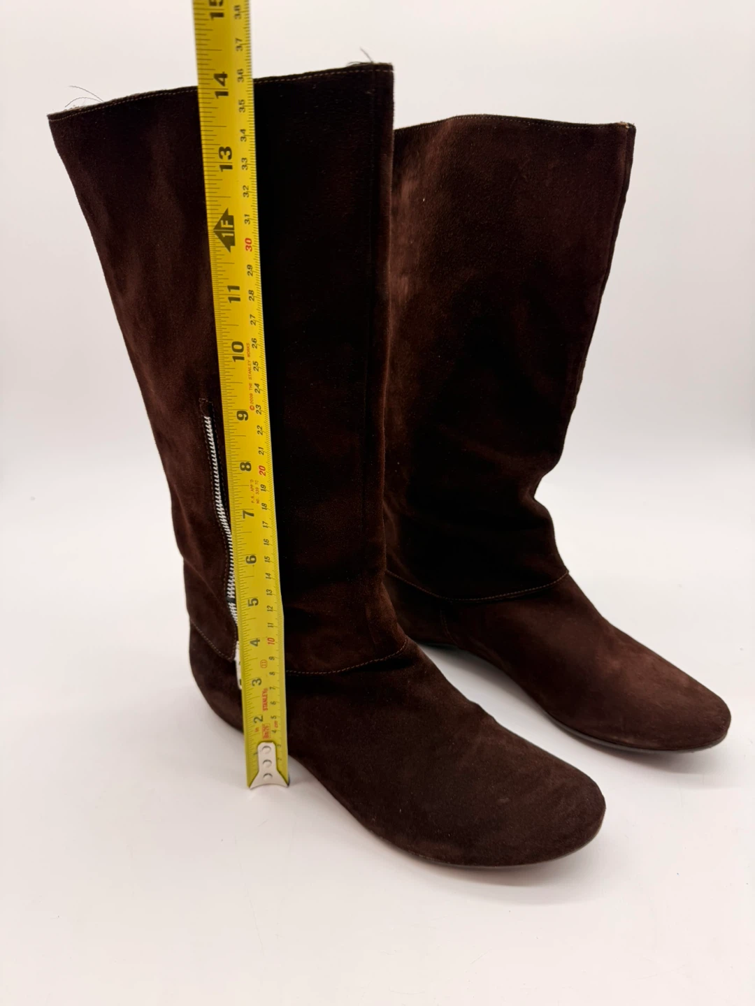 New B2 by Browns Women’s Suede Tall Boots – Dark Brown - photo 5