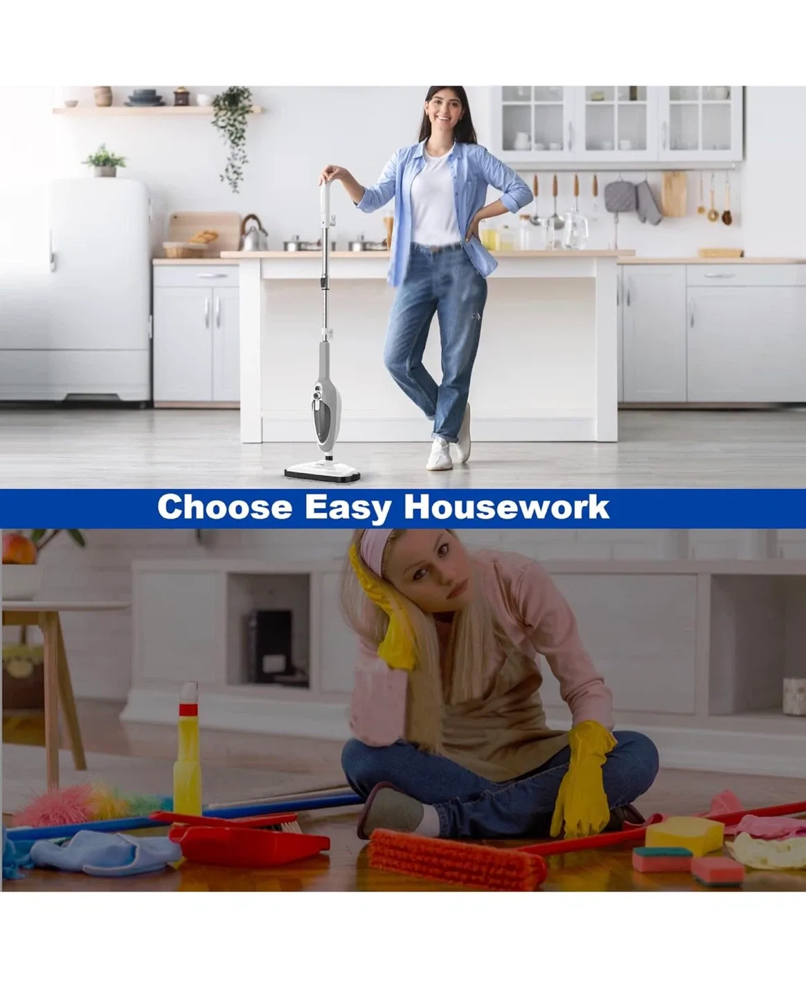 Gorfenty Steam Mop - 10-in-1 MultiPurpose Handheld Steamer image indicator(9)