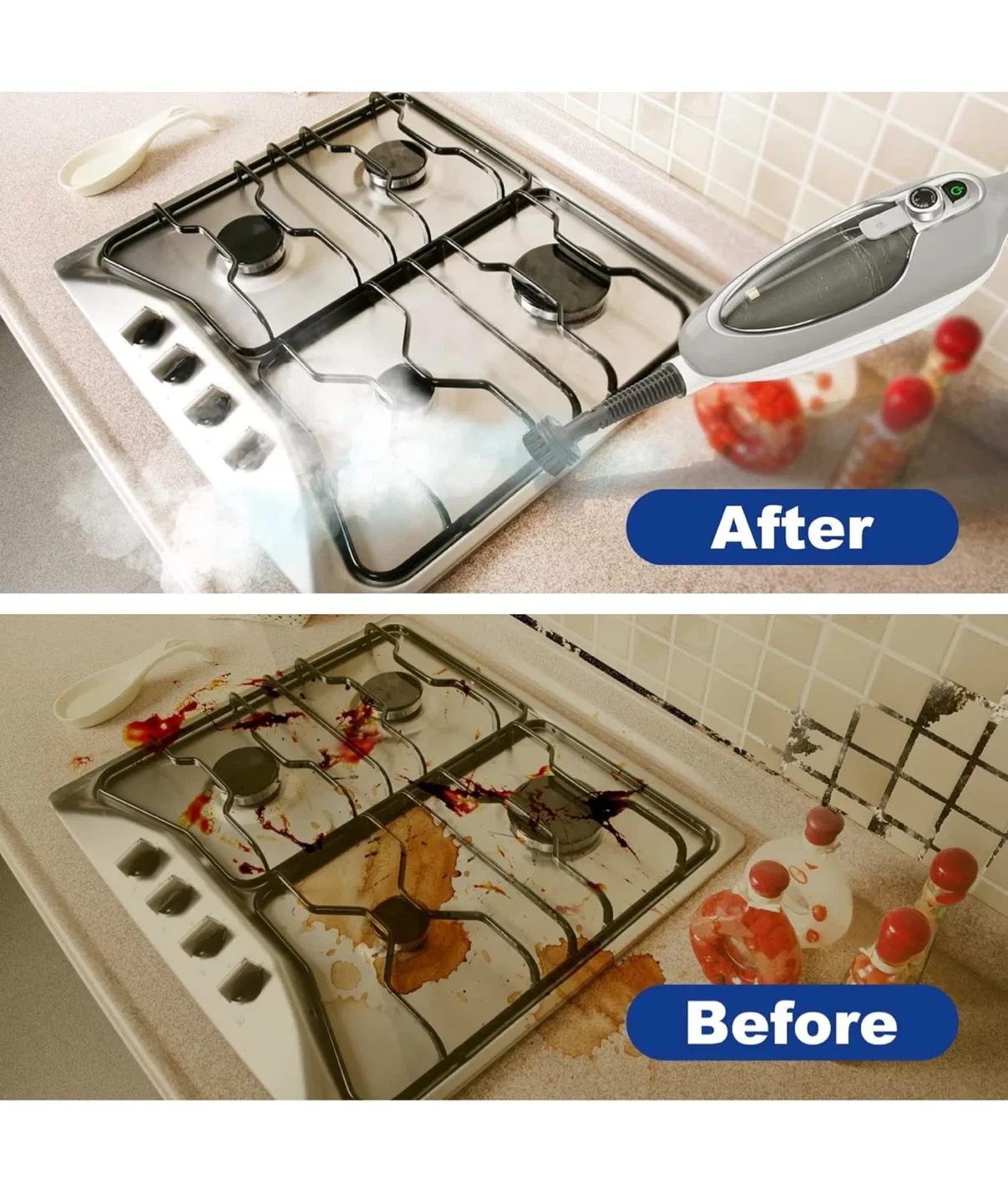 Gorfenty Steam Mop - 10-in-1 MultiPurpose Handheld Steamer image indicator(8)