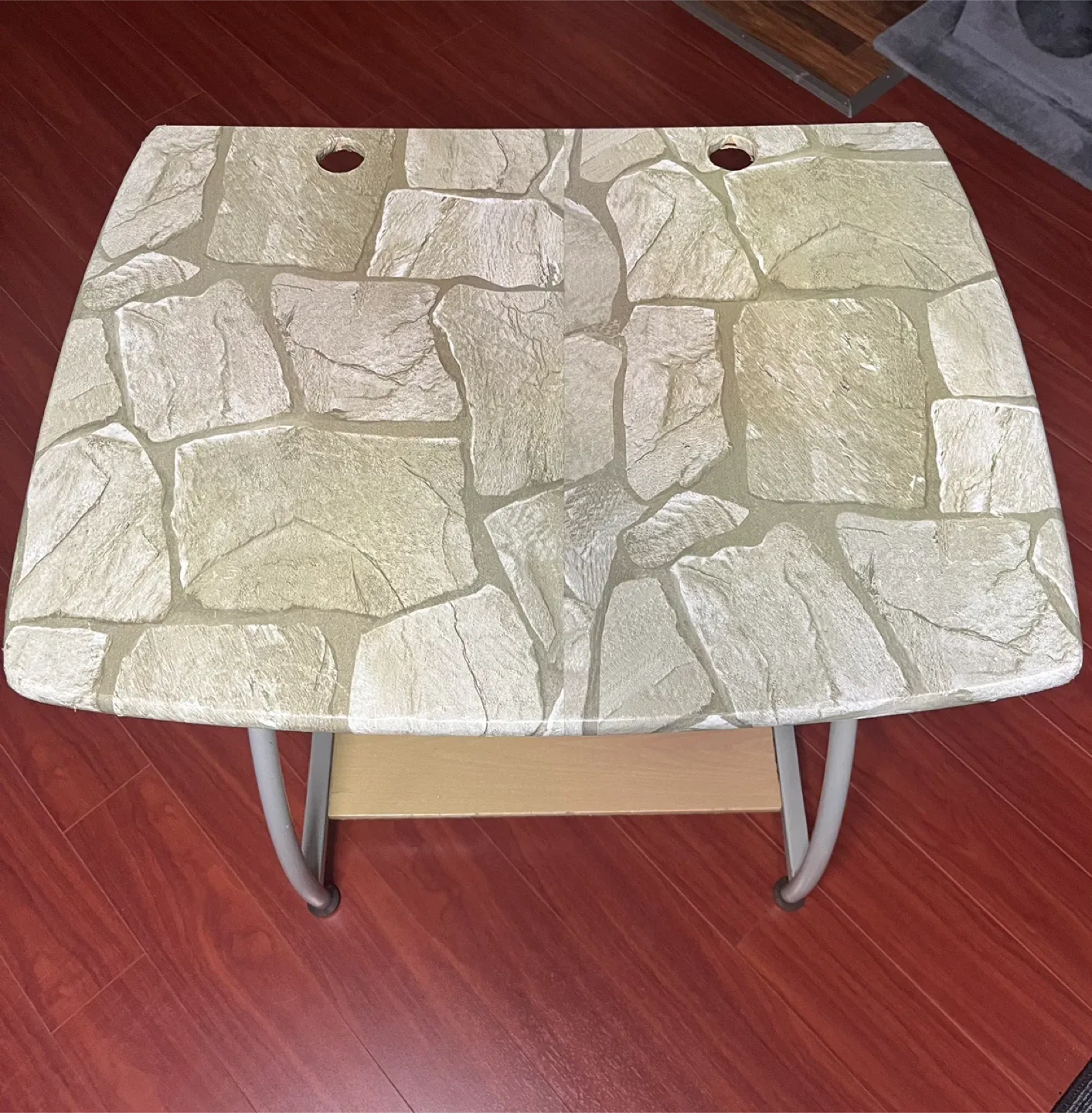 Small Desk with Stone Pattern Top thumbnail