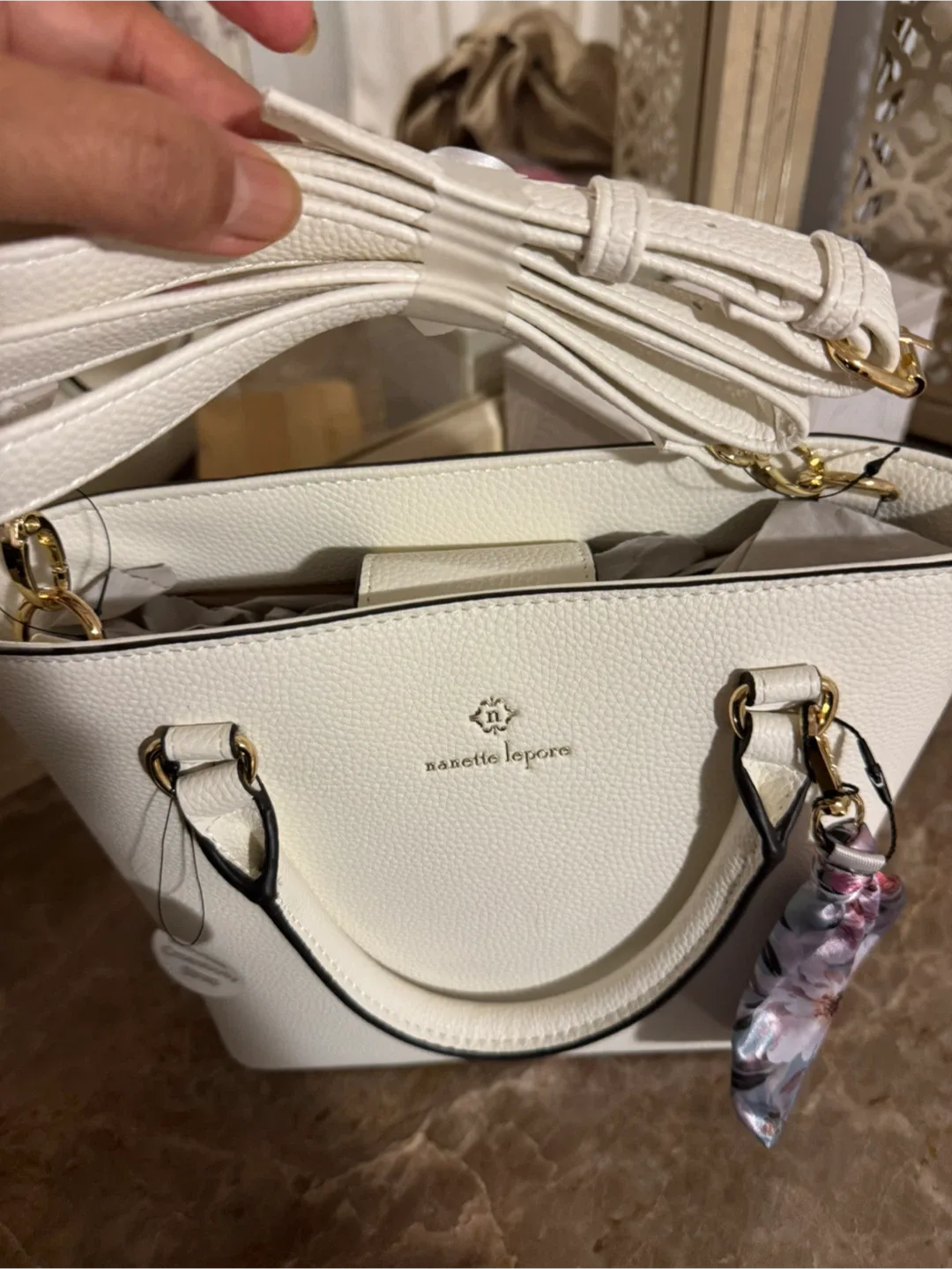 Nanette Lepore White Handbag - New image indicator(2)