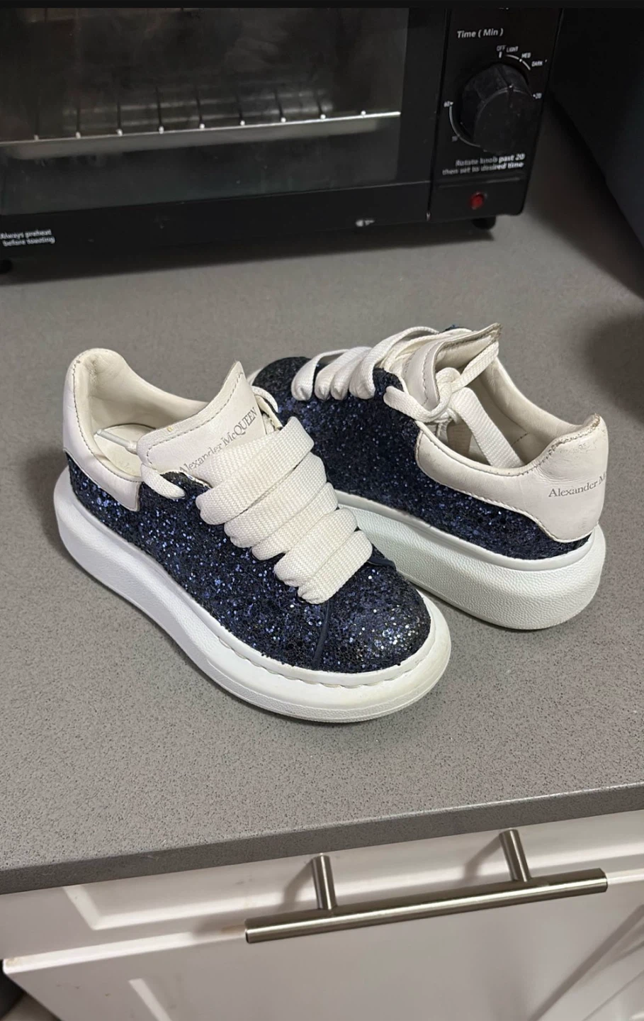 Alexander McQueen Kids Glitter Sneakers